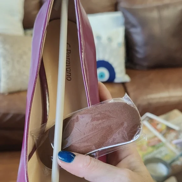 Paravano Pointed Buckle Flats in Magenta by C. Pansan - Picture 10 of 10